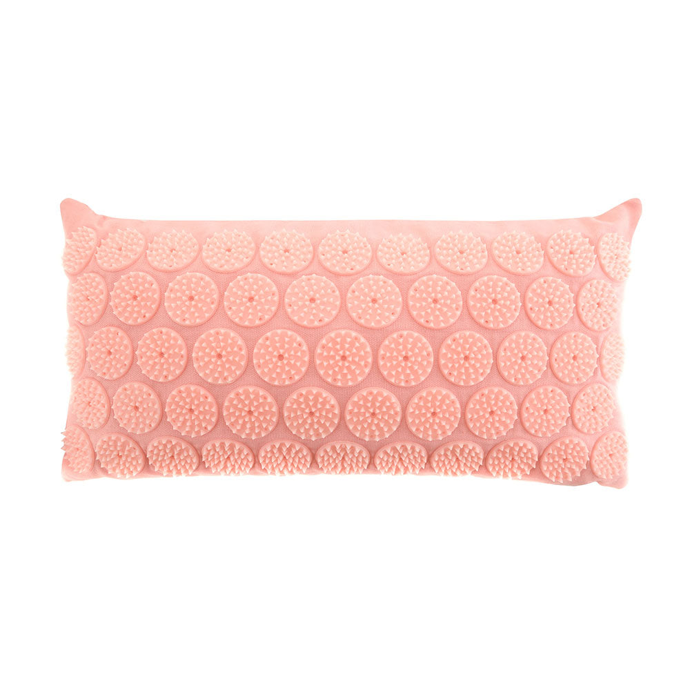 Acupressure Neck Pillow Pink with Pink Spike 44x22cm Karma Living