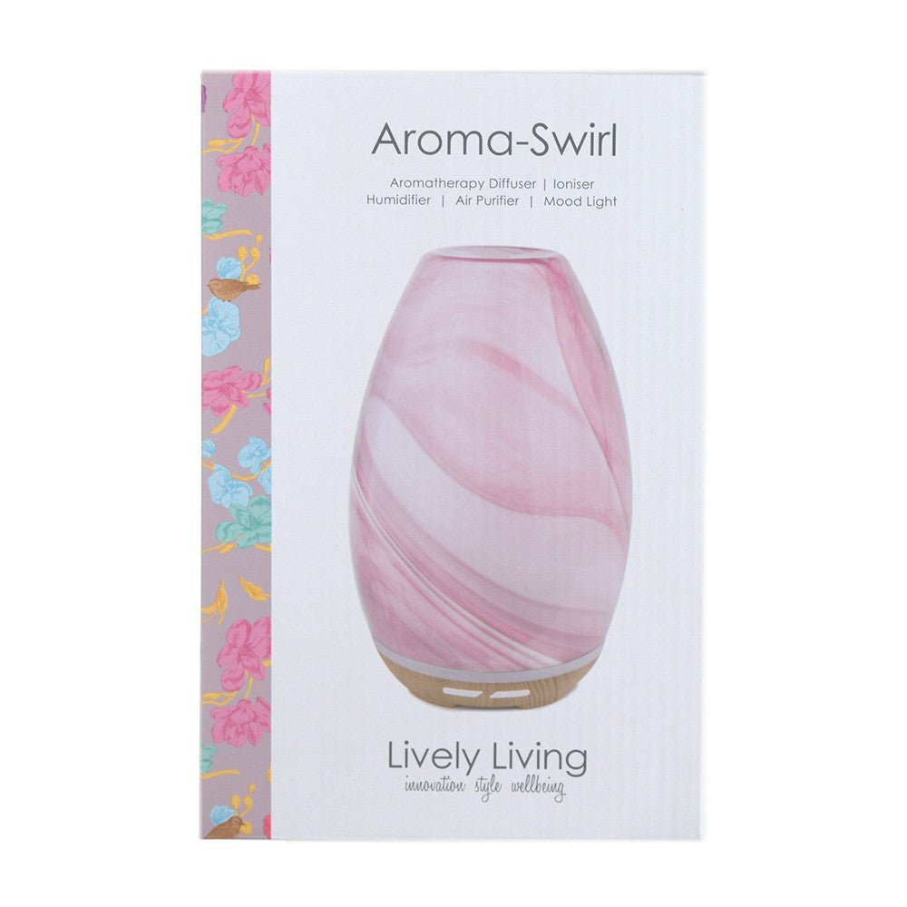 Lively Living Aroma-Swirl Diffuser Pink - Karma Living