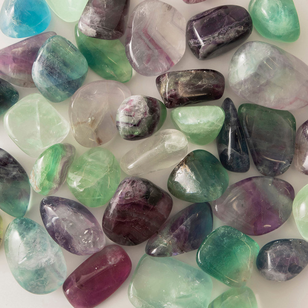 Fluorite Tumble Stone – Karma Living - Main Image