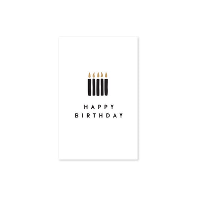 Happy Birthday with Candles Greeting Card