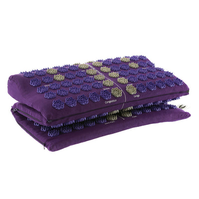Acupressure Mat Threefold Purple with Purple Spike 71cm