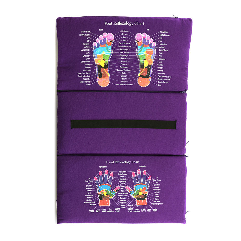 Acupressure Mat Threefold Purple with Purple Spike 71cm