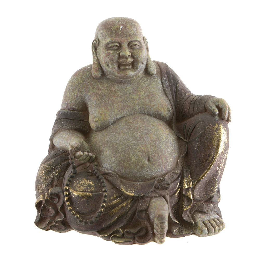 Buddha Happy Statue Natural 11.5cm