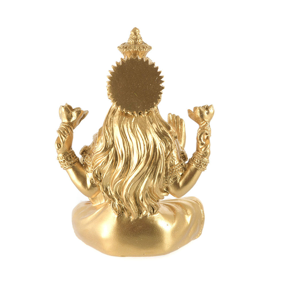 Lakshmi statue gold 12cm