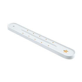 Cement Incense Holder Star White & Gold