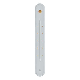 Cement Incense Holder Star White & Gold