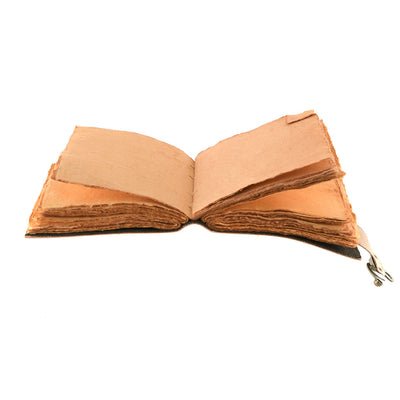 Leather Journal Hamsa Hand With Lock 20cm