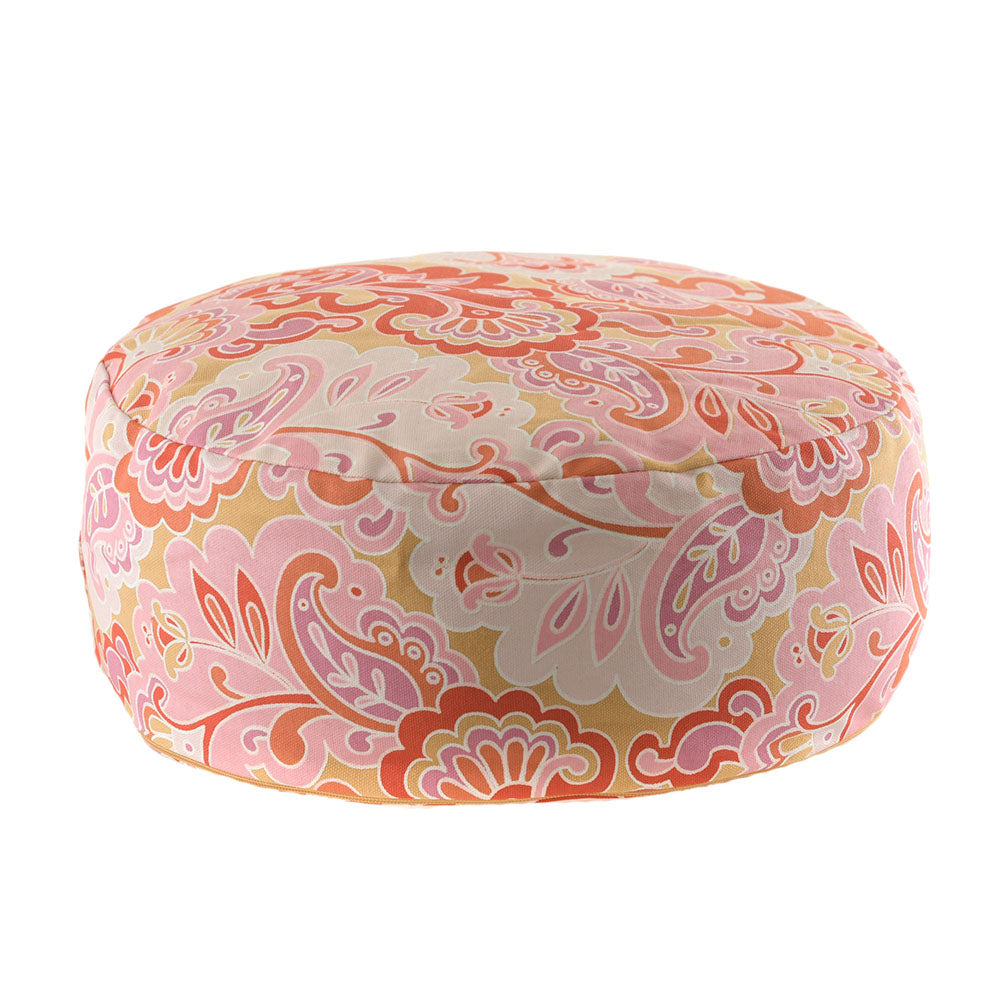 CUSHION Round Psychedelic Pink/Yellow 36x15cm