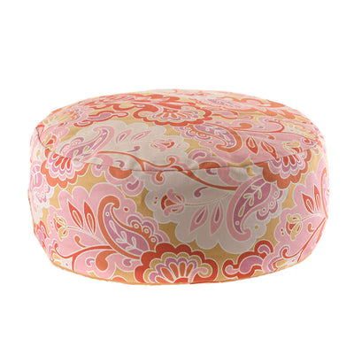 CUSHION Round Psychedelic Pink/Yellow 36x15cm