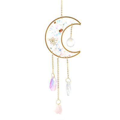 Metal & Resin Rose Quartz Suncatcher