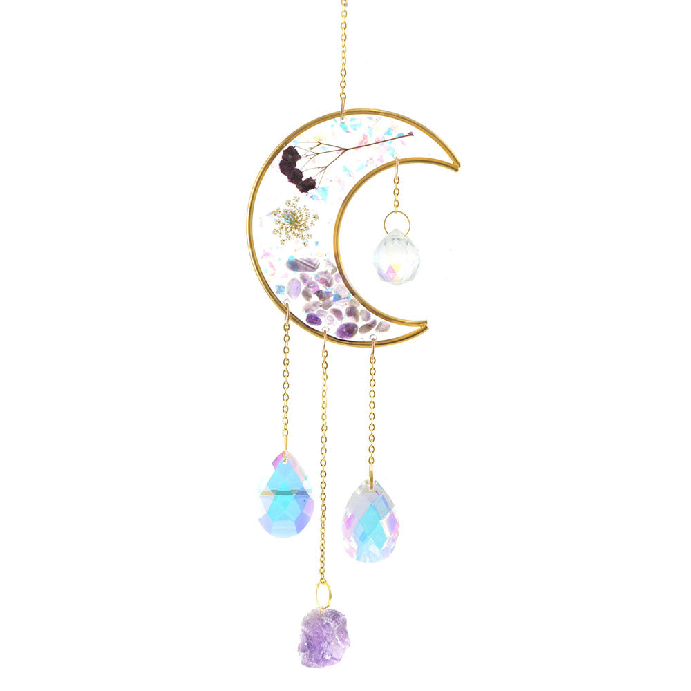 Metal & Resin Amethyst Suncatcher – Karma Living