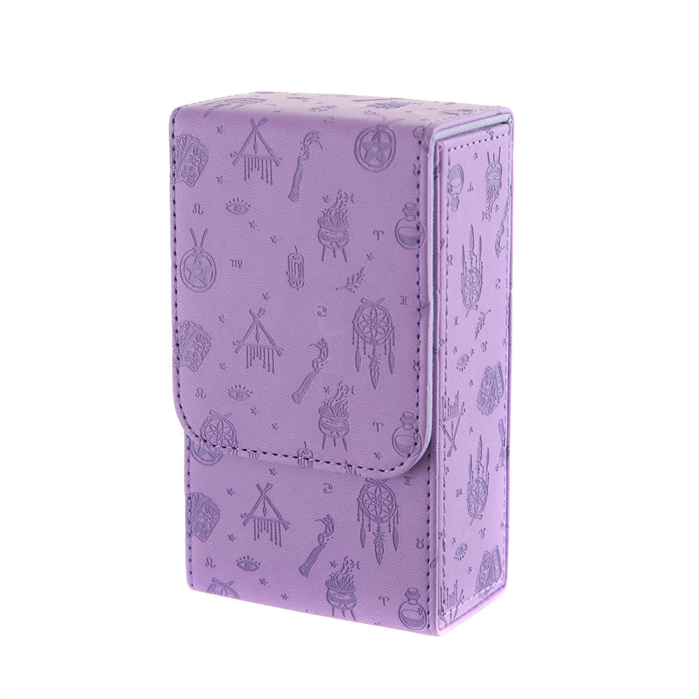 Embossed Mystical Tarot Box Purple