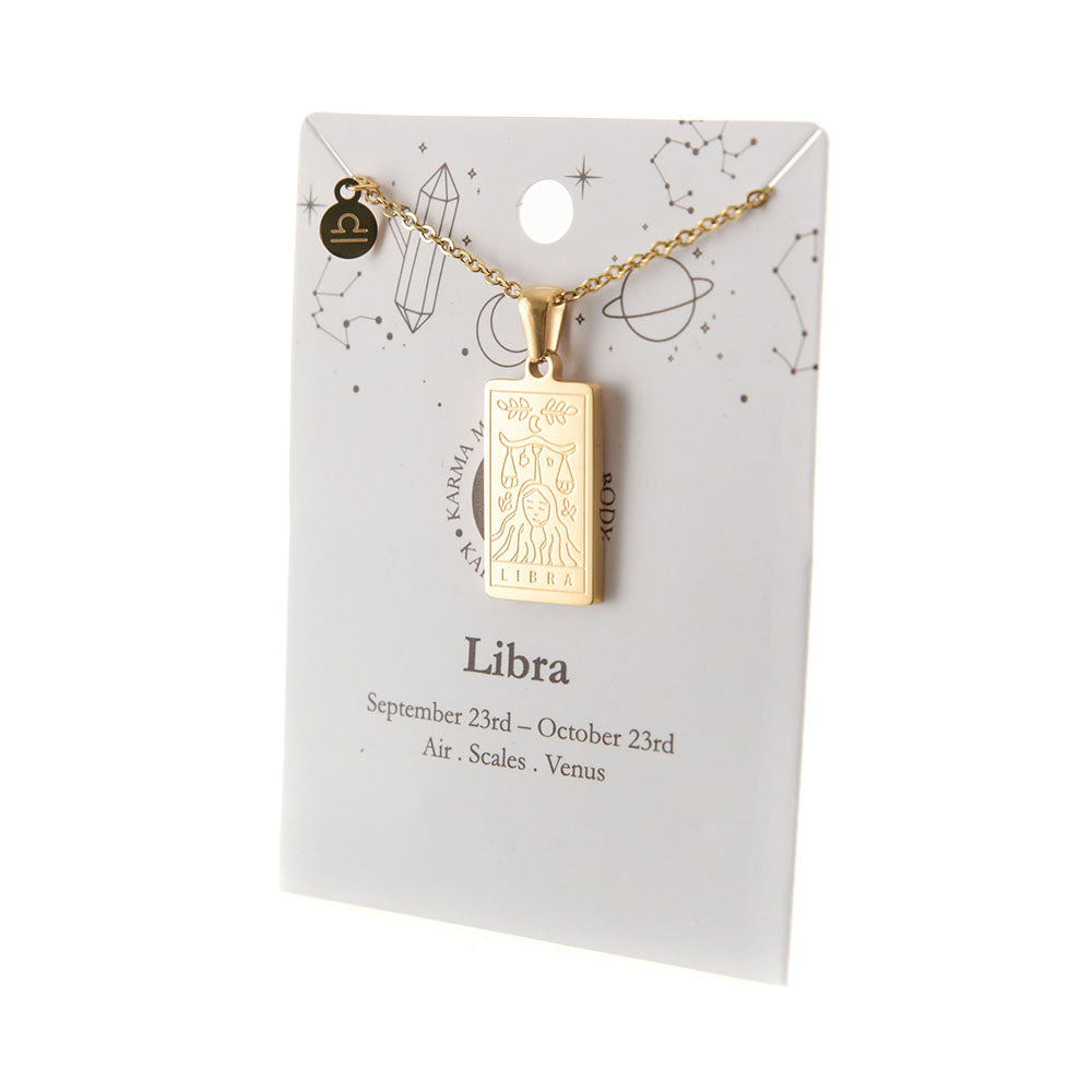 Zodiac Gold Plated Necklace - Karma Living