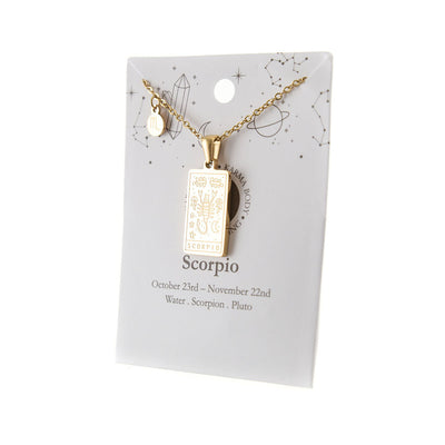 Zodiac Gold Plated Necklace - Karma Living