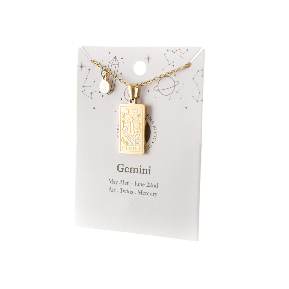 Zodiac Gold Plated Necklace - Karma Living