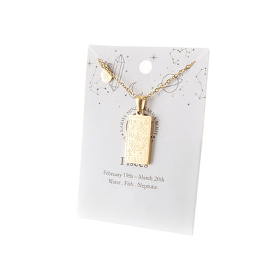 Zodiac Gold Plated Necklace - Karma Living