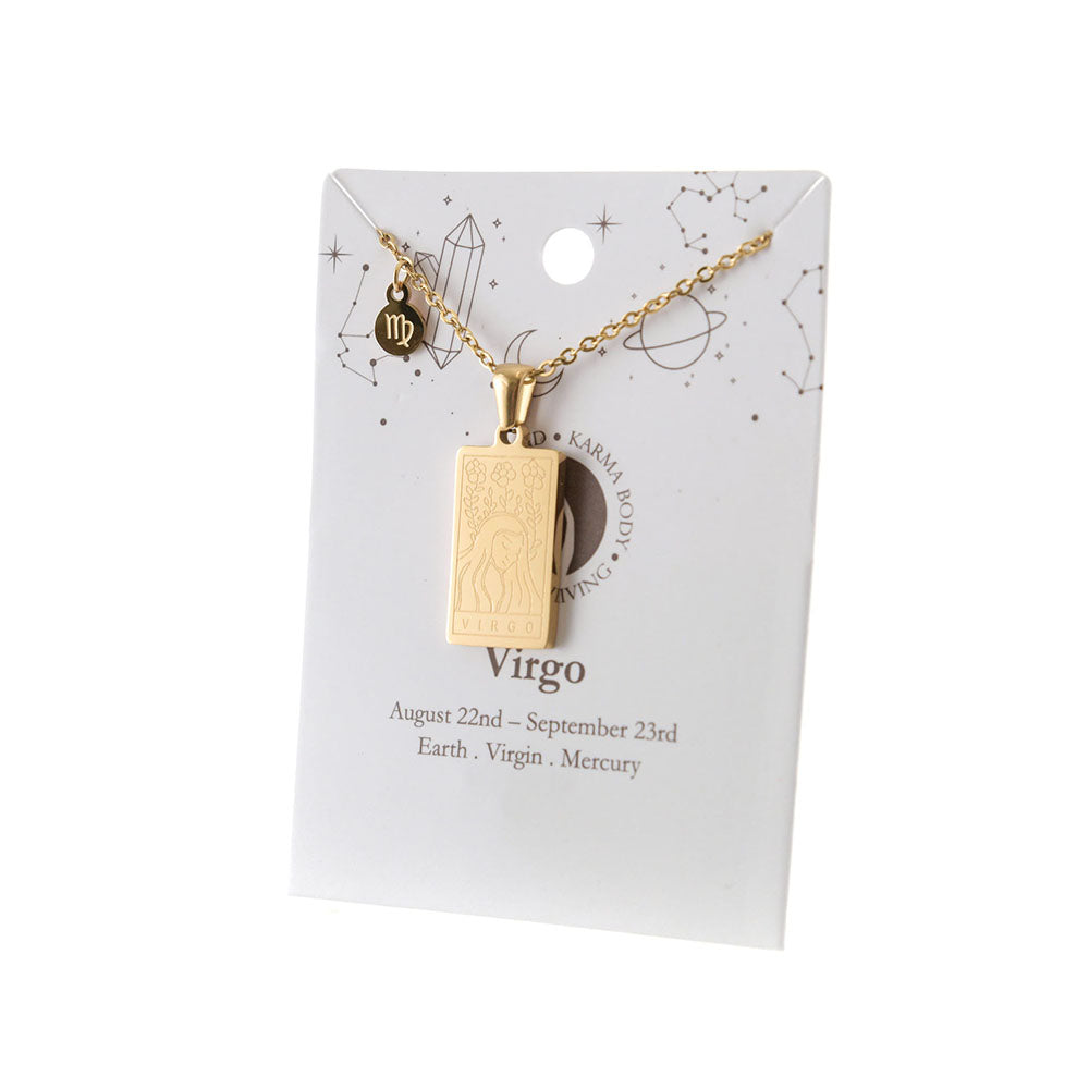 Zodiac Gold Plated Necklace - Karma Living