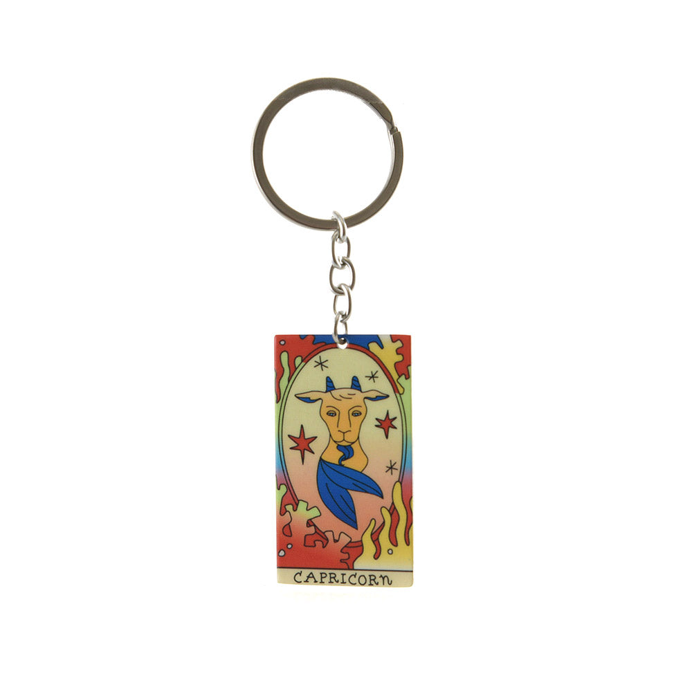 Retro Zodiac Keyring - Karma Living