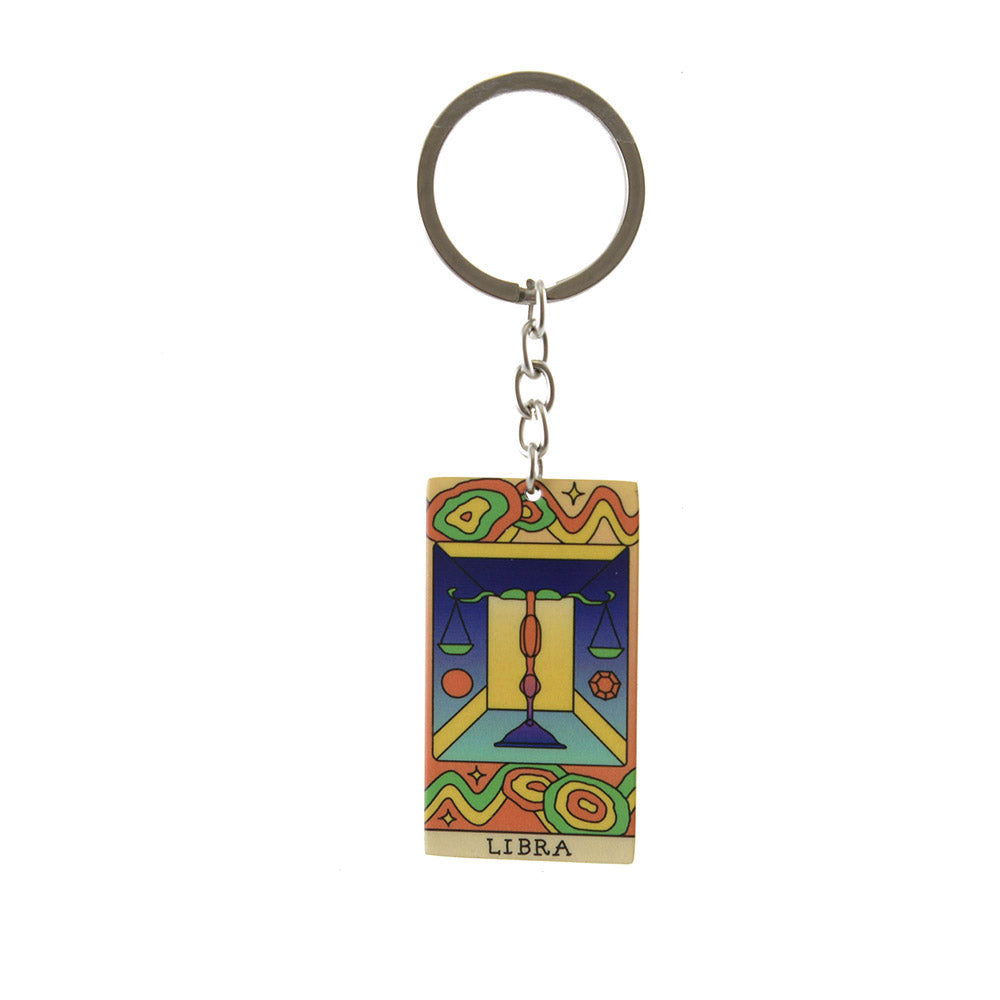 Retro Zodiac Keyring - Karma Living