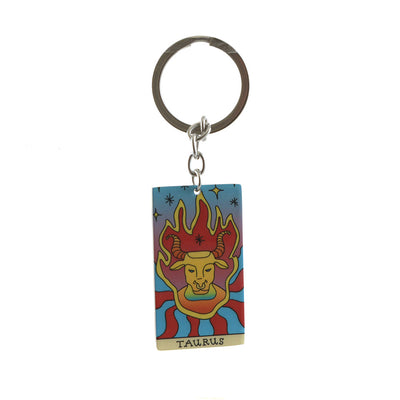 Retro Zodiac Keyring - Karma Living