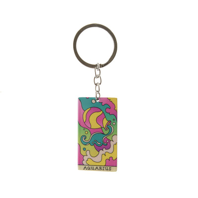 Retro Zodiac Keyring - Karma Living