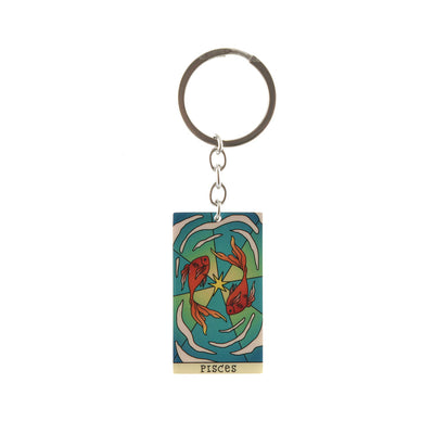 Retro Zodiac Keyring - Karma Living