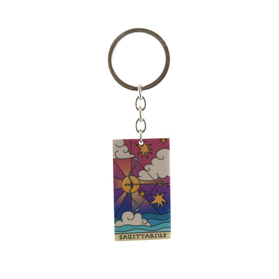 Retro Zodiac Keyring - Karma Living