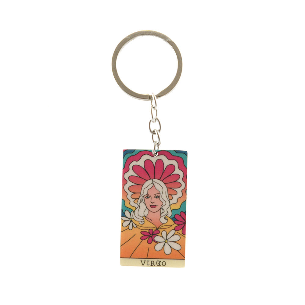 Retro Zodiac Keyring - Karma Living