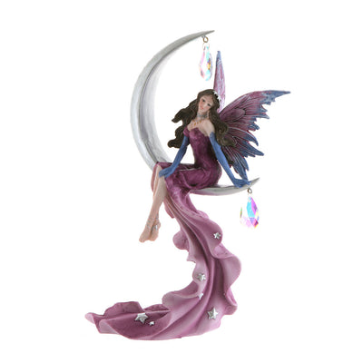 Fairy on Moon Statue Pink 26cm
