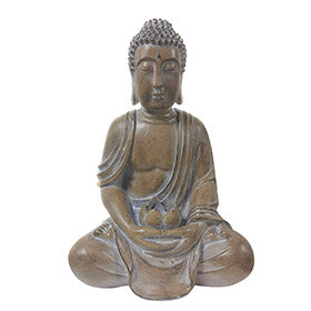 Buddha Statue Sitting with Lotus Natural 39x26cm