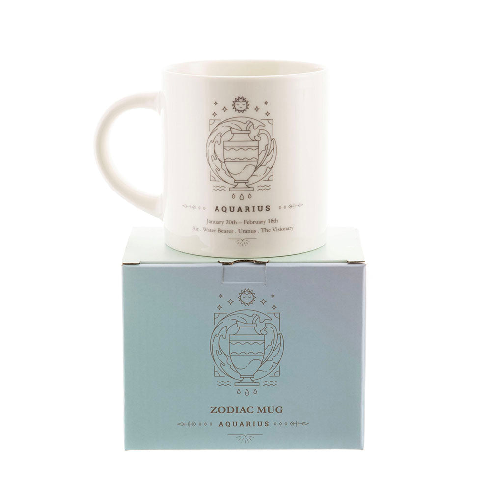 MUG Bone China Zodiac Aquarius 470ml