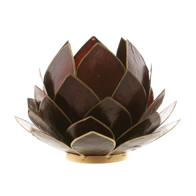 Capiz Tealight Holder Chocolate