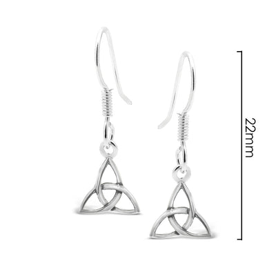 Triquetra Drop Earrings SS