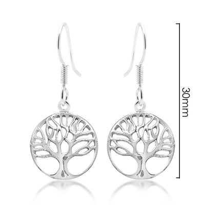 Tree of Life Drop Earrings SS