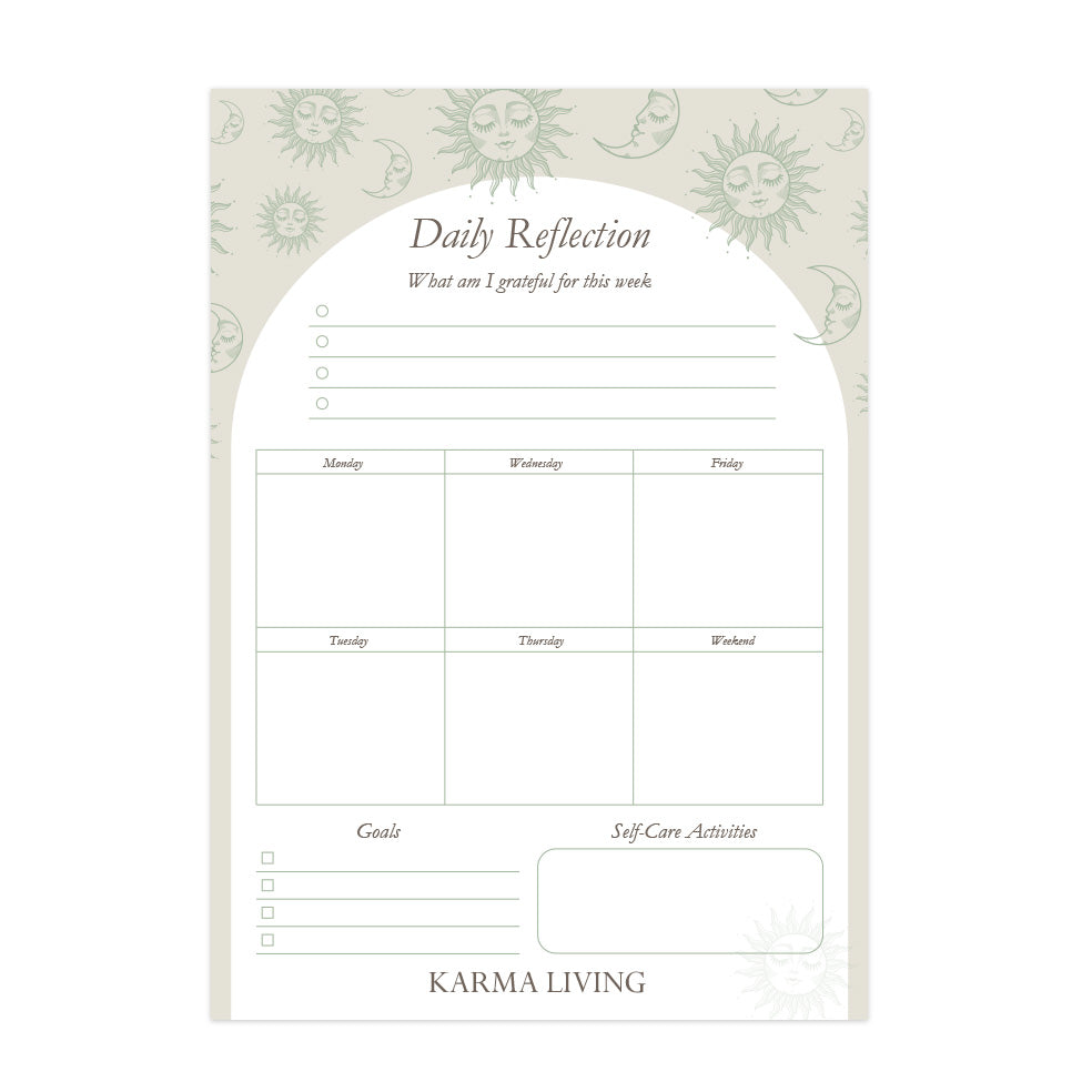 Daily Reflection Notepad 21x30cm – Karma Living