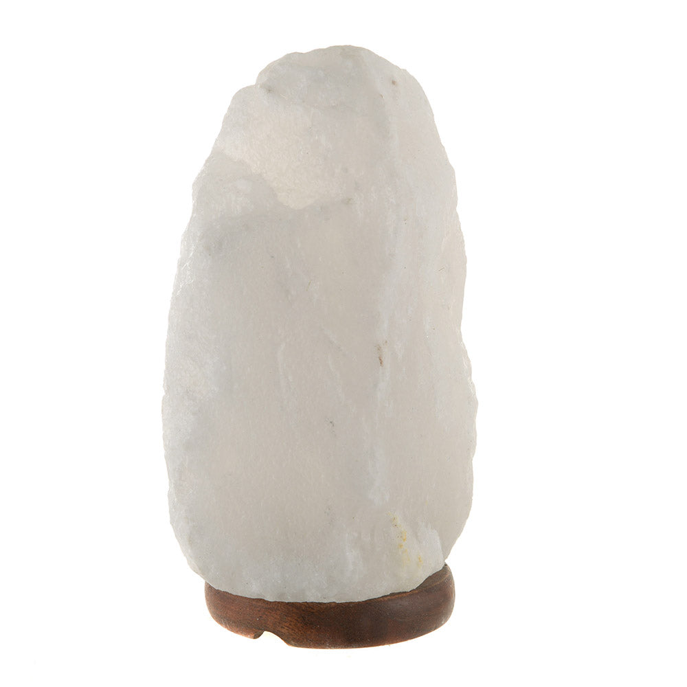 SALT LAMP Crystal White Wood Base 2-4kg