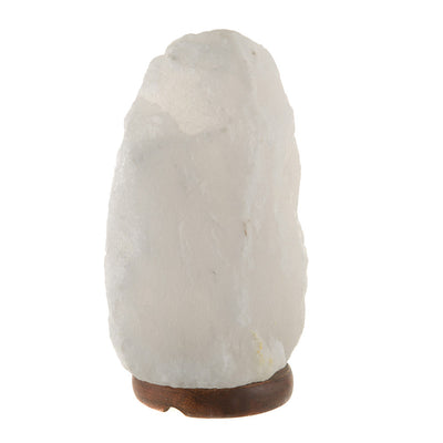 SALT LAMP Crystal White Wood Base 2-4kg