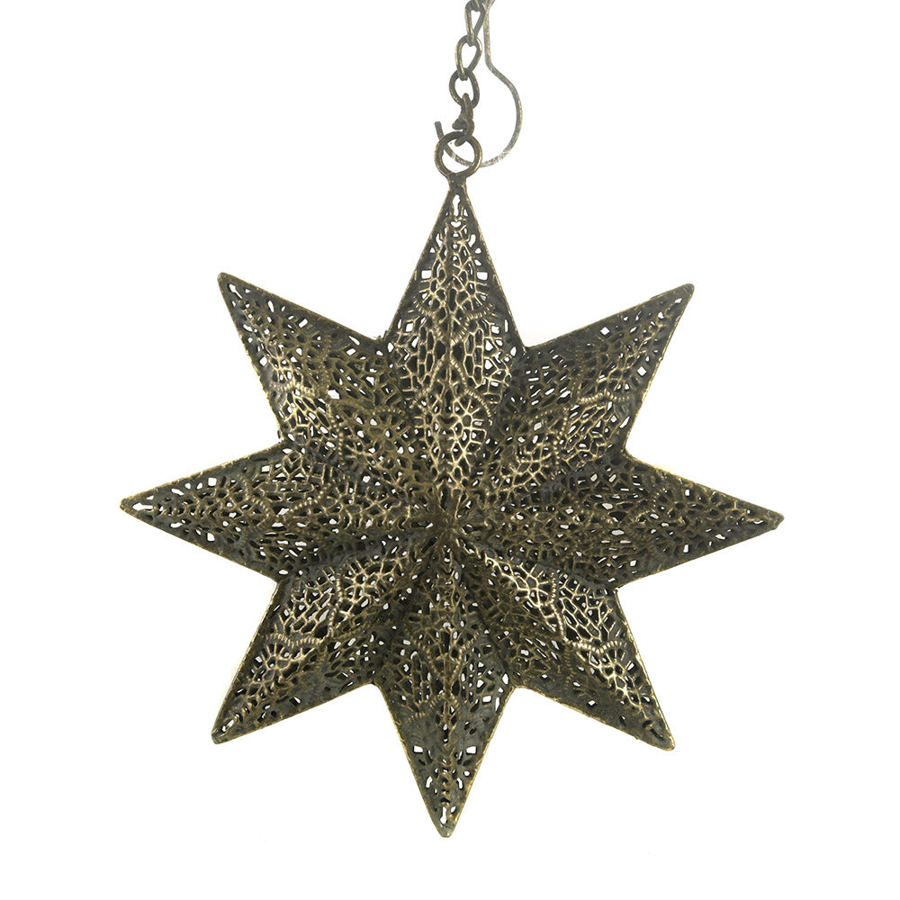 Metal Hanging Star 25cm