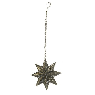 Metal Hanging Star 25cm