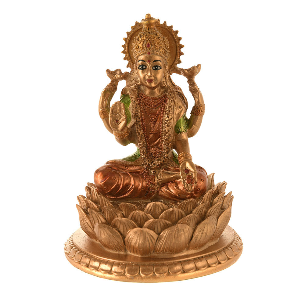Lakshmi Statue Bronze Colour 16cm