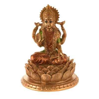 Lakshmi Statue Bronze Colour 16cm