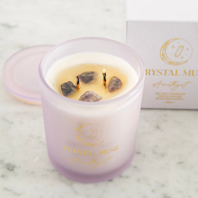 Crystal Muse Amethyst Candle