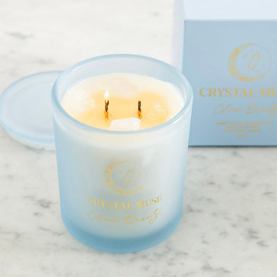 Crystal Muse Clear Quartz Candle