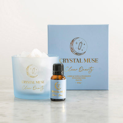 Crystal Muse Clear Quartz Potpourri 400g with Oil