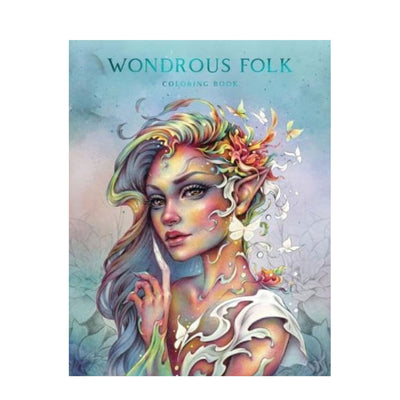 Wondrous Folk Colouring Book by Christine Karron