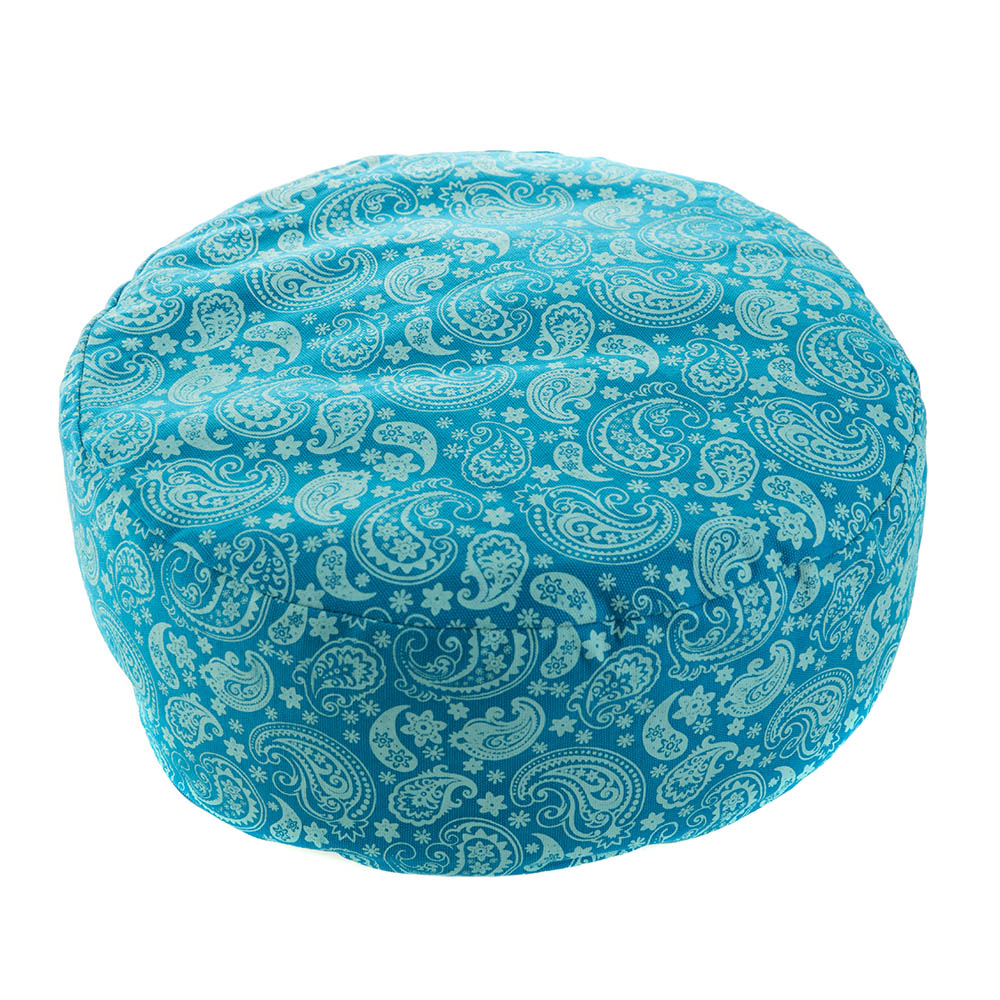 Cushion Round Turquoise 36x15cm