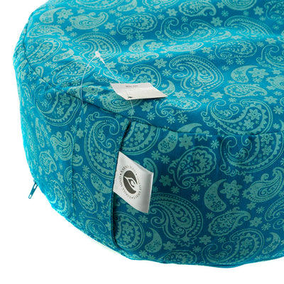 Cushion Round Turquoise 36x15cm