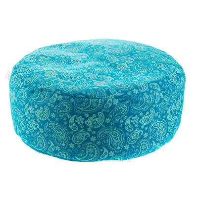 Cushion Round Turquoise 36x15cm