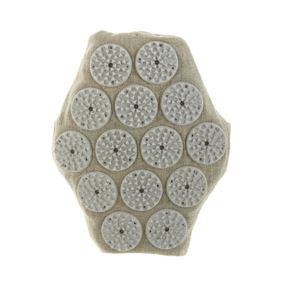 Acupressure Mitt Natural with White Spike 20x18cm