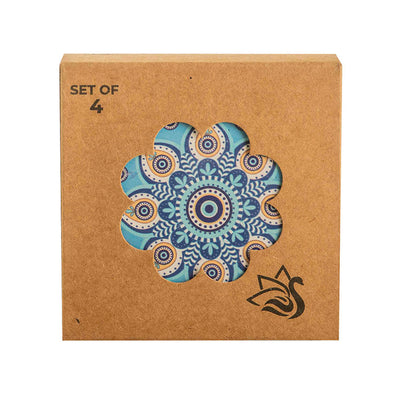 Ceramic Coaster Evil Eye Set of 4